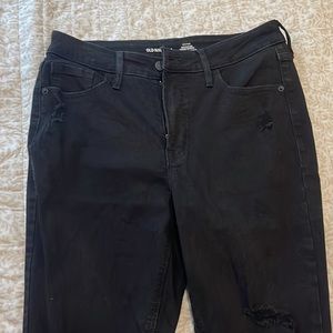 Black old navy high rise skinny jeans
